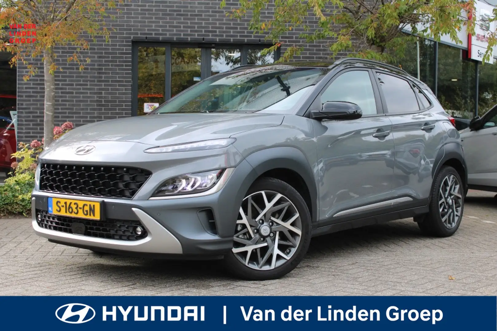 Hyundai KONA 1.6 GDI HEV Premium TwoTone Navi/Cam/18"/Trekhaak Gris - 1