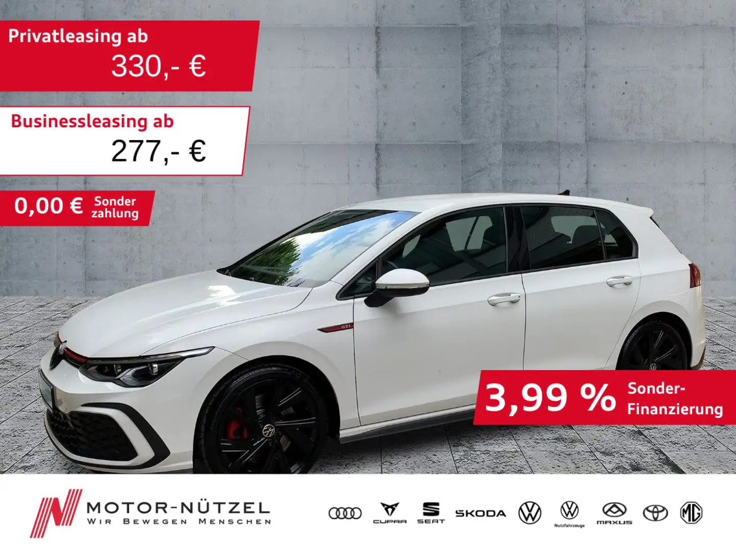 Volkswagen Golf GTI 2.0 TSI LED-PLUS+NAVI+ACC+SHZ+18Z+2xPDC Weiß - 1