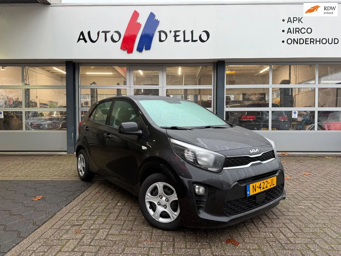 Kia Picanto 1.0 DPi ComfortLine 1EIG-AIRCO-RADIO-BT-CRUISE Zwart - 1