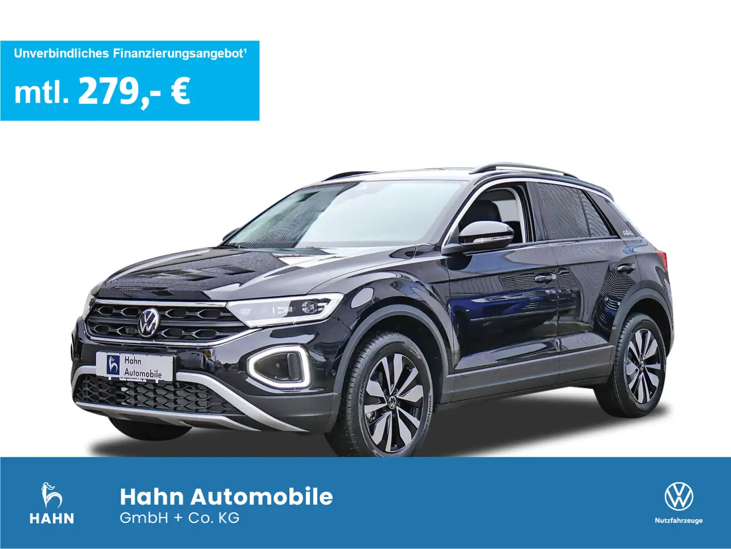 Volkswagen T-Roc GOAL  1.0 l TSI OPF 85 kW (116 PS) Zwart - 1