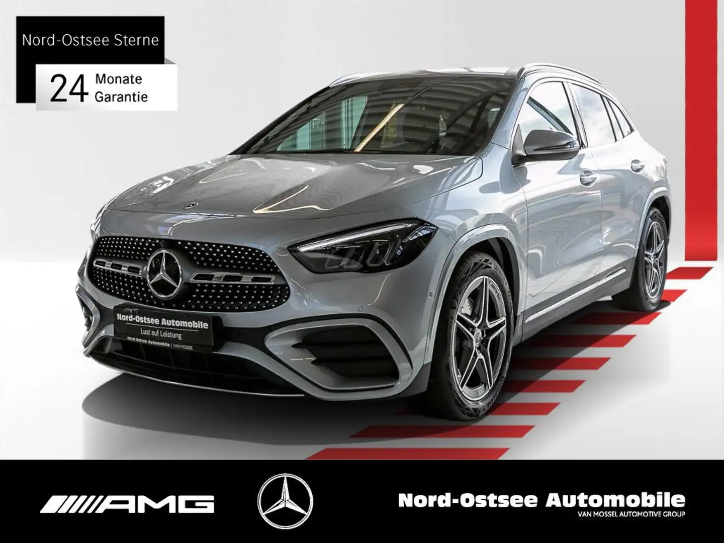 Mercedes-Benz GLA 200 d AMG AHK SHZ MBUX KEYLESS-GO Silber - 1