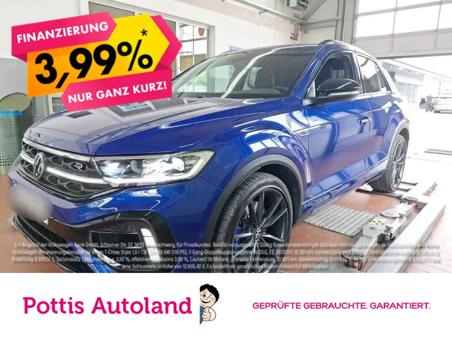 Volkswagen T-Roc 2.0 TSI DSG 4M R NAVI KAMERA IQ.LIGHT PDC Blau - 1