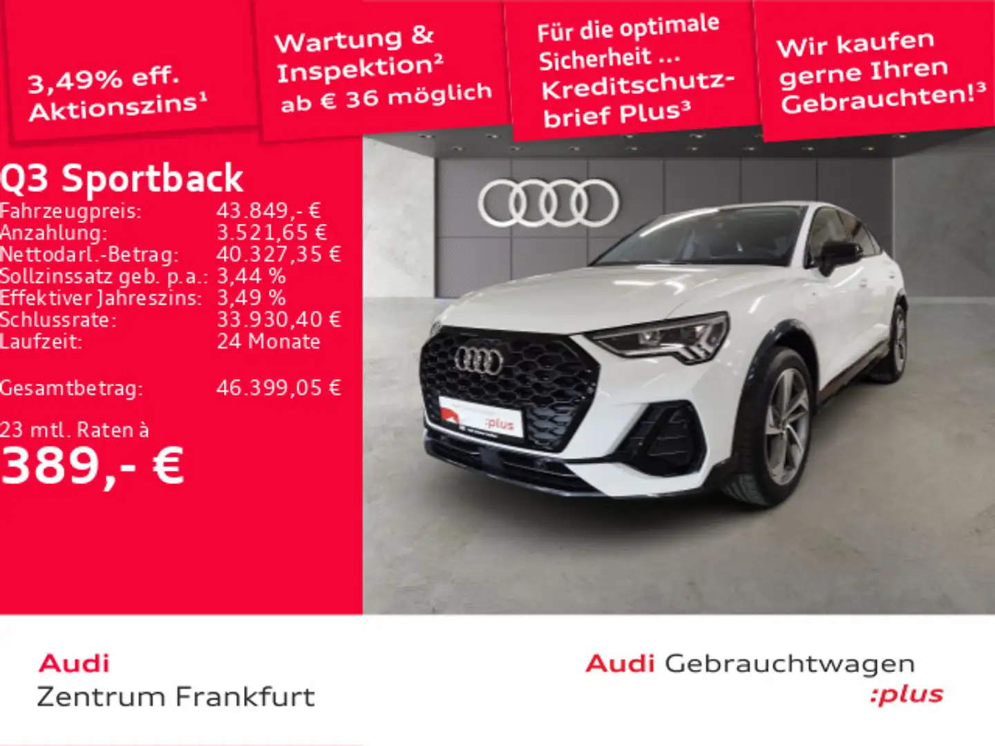 Audi Q3 35 TFSI S tronic S line LED Navi DA Weiß - 1