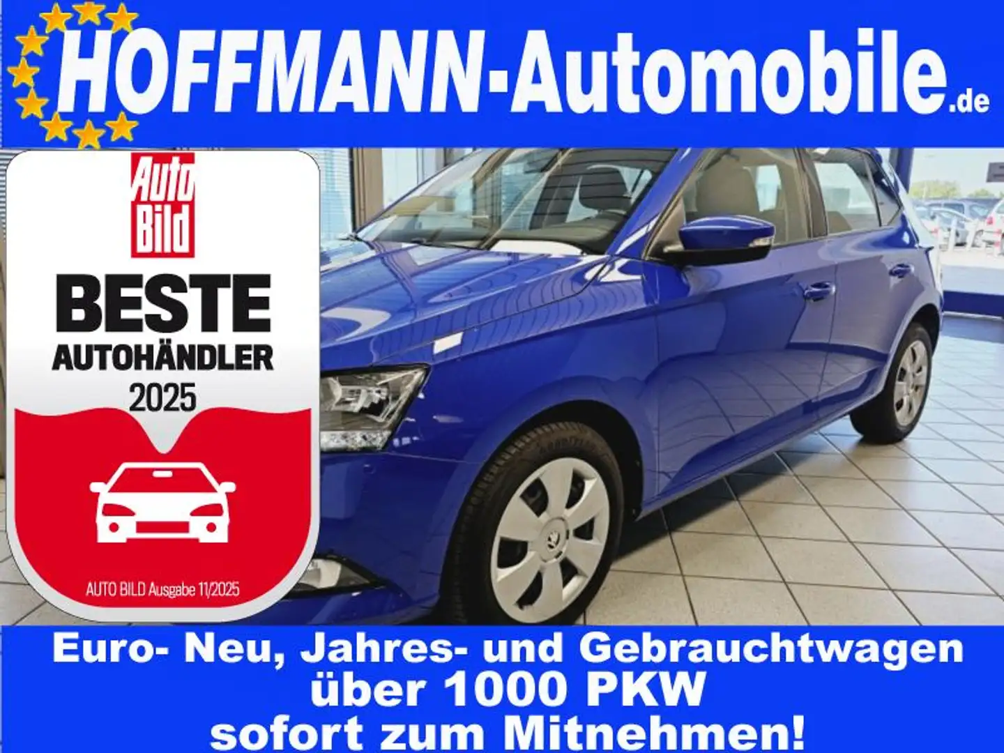 Skoda Fabia 1.Hand,Allwetterreifen,PDC,Klima plava - 1