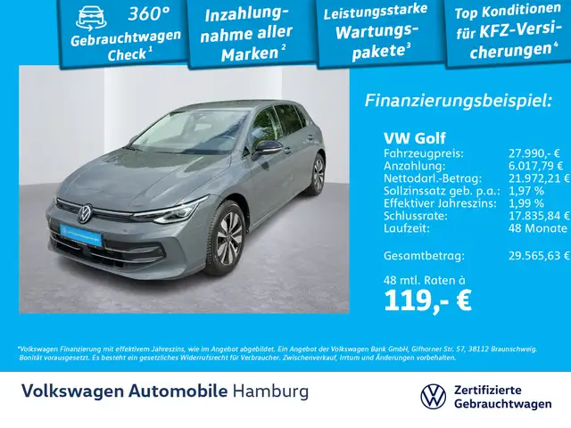 Volkswagen Golf VIII 1.5 eTSI DSG Goal AHK Kamera Navi