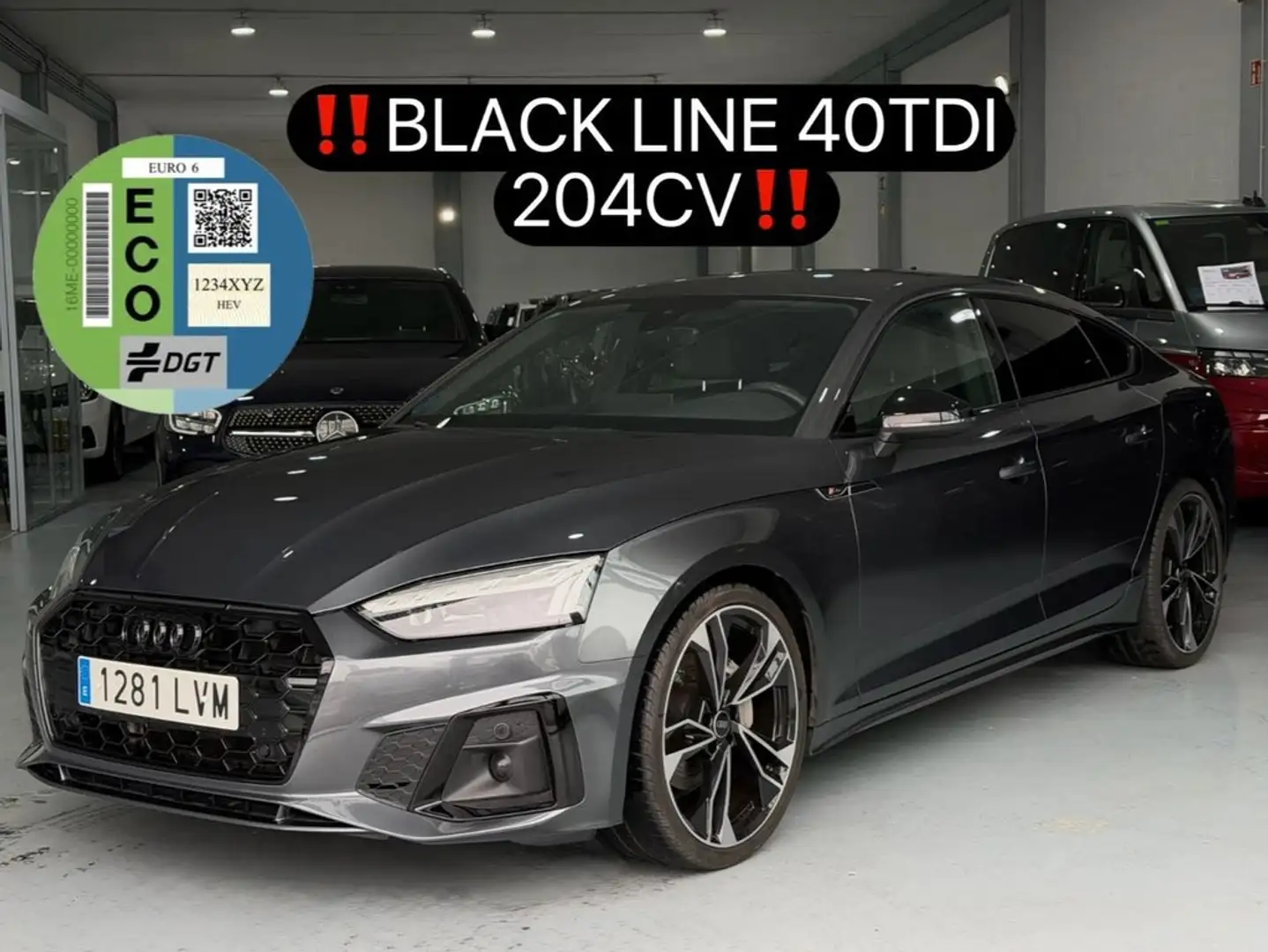 Audi A5 Black Line 40 TDI S tronic Sportback Gris - 1