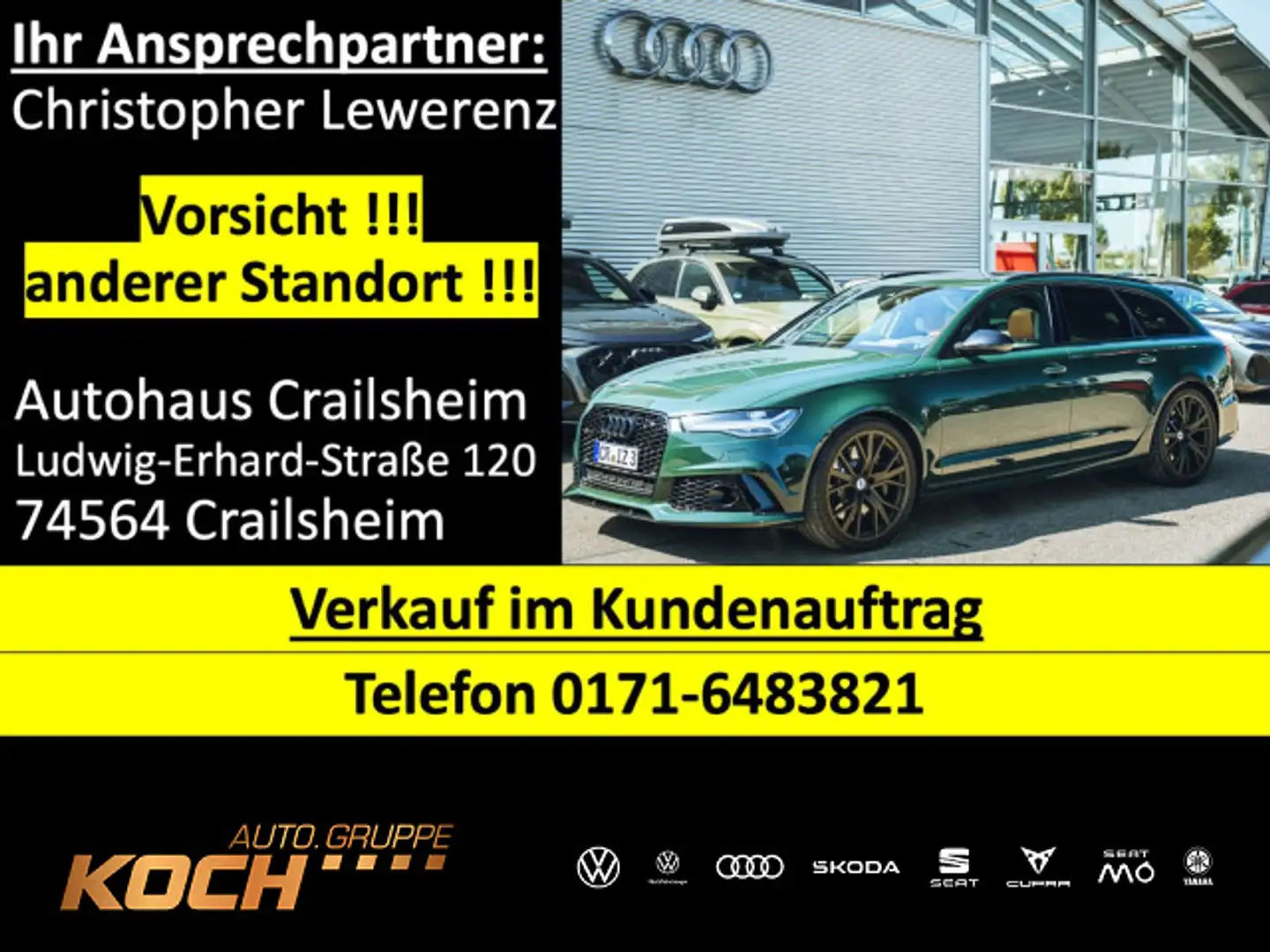 Audi RS6 RS6 Avant 4.0 TFSI quattro B&O, Pano, Headup, AB Wit - 1