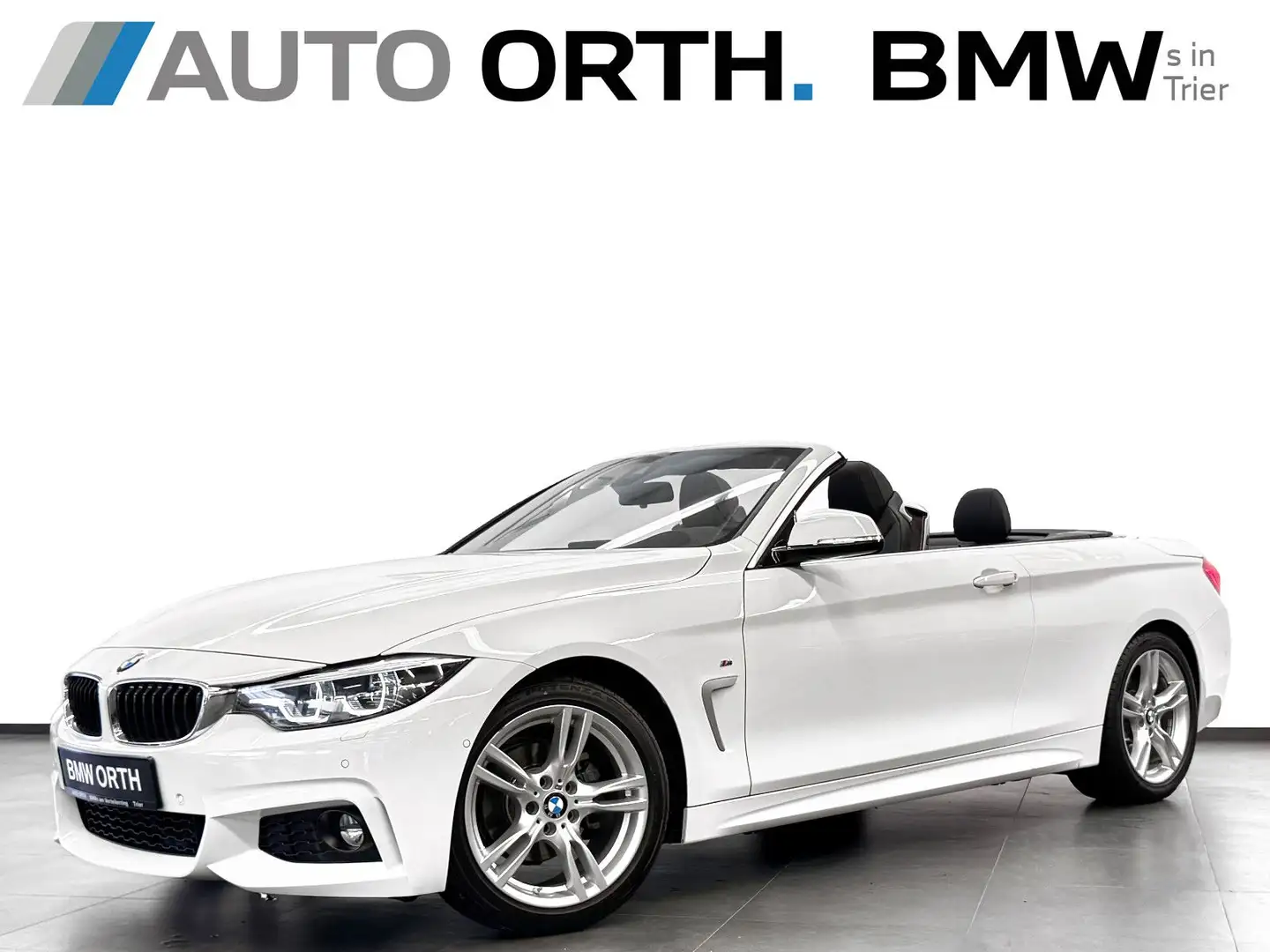 BMW 420 i Cabrio AUT. M-SPORT LEDER NAVI-P HUD DA h/k Blanco - 1