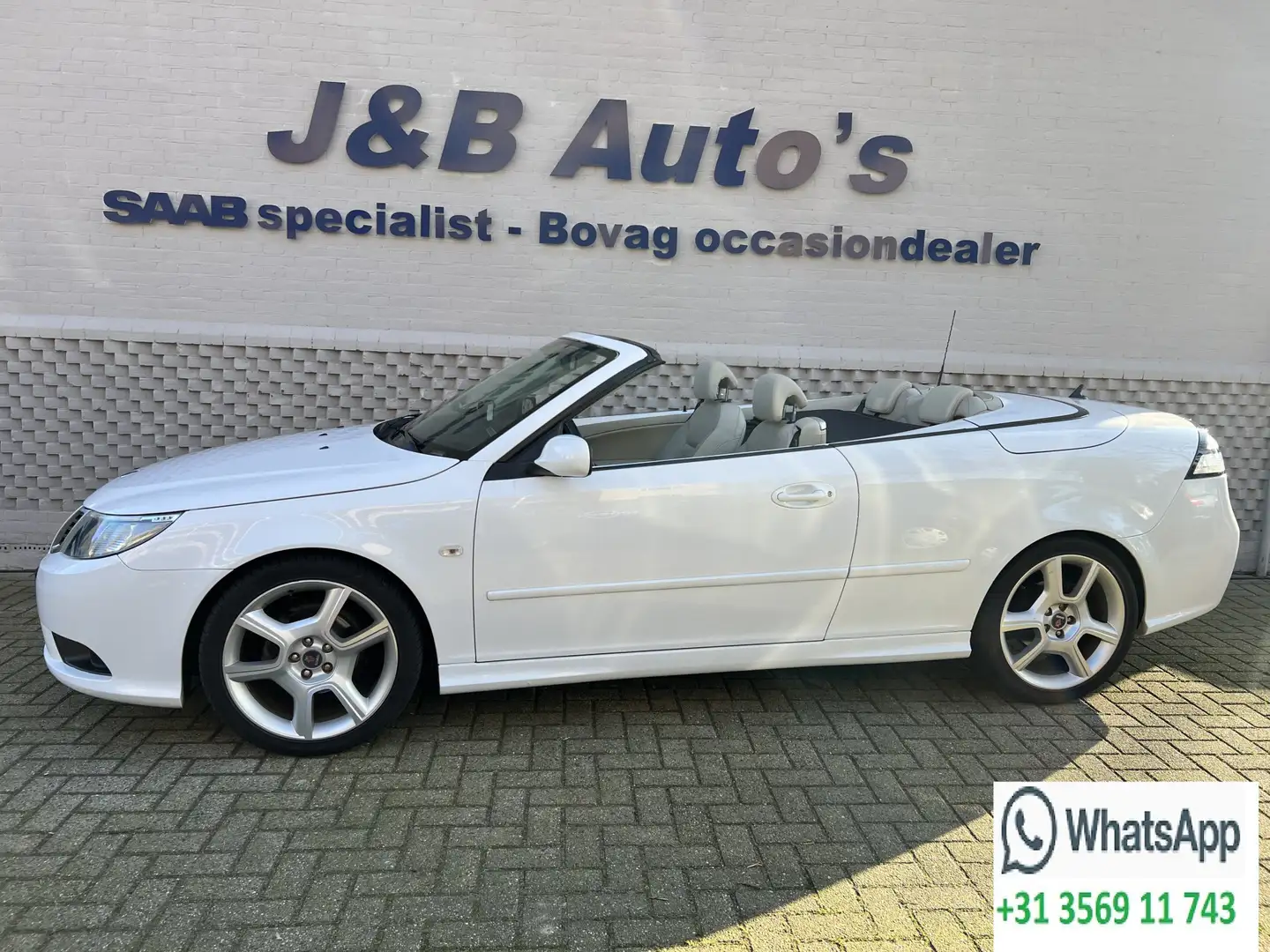 Saab 9-3 Cabrio 1.8t Vector Automaat slechts 93.000km NL Au Bílá - 1