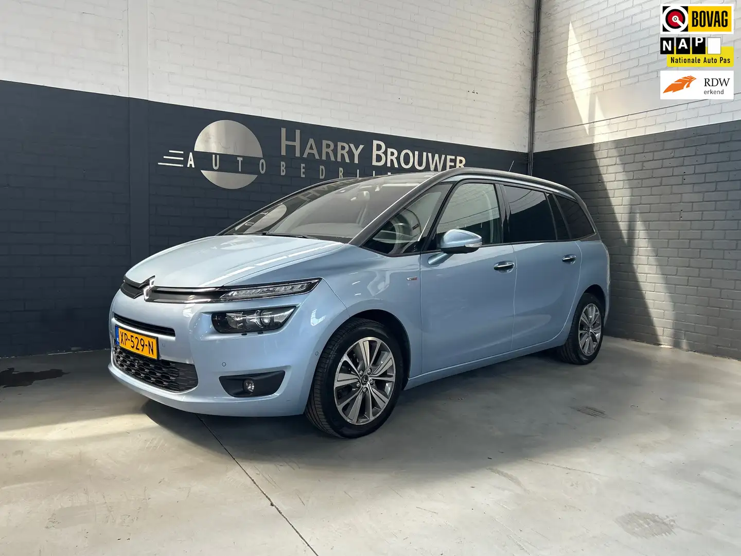 Citroen Grand C4 Picasso 1.6 HDi Exclusive / automaat / 7 pers / multimedia Blauw - 1
