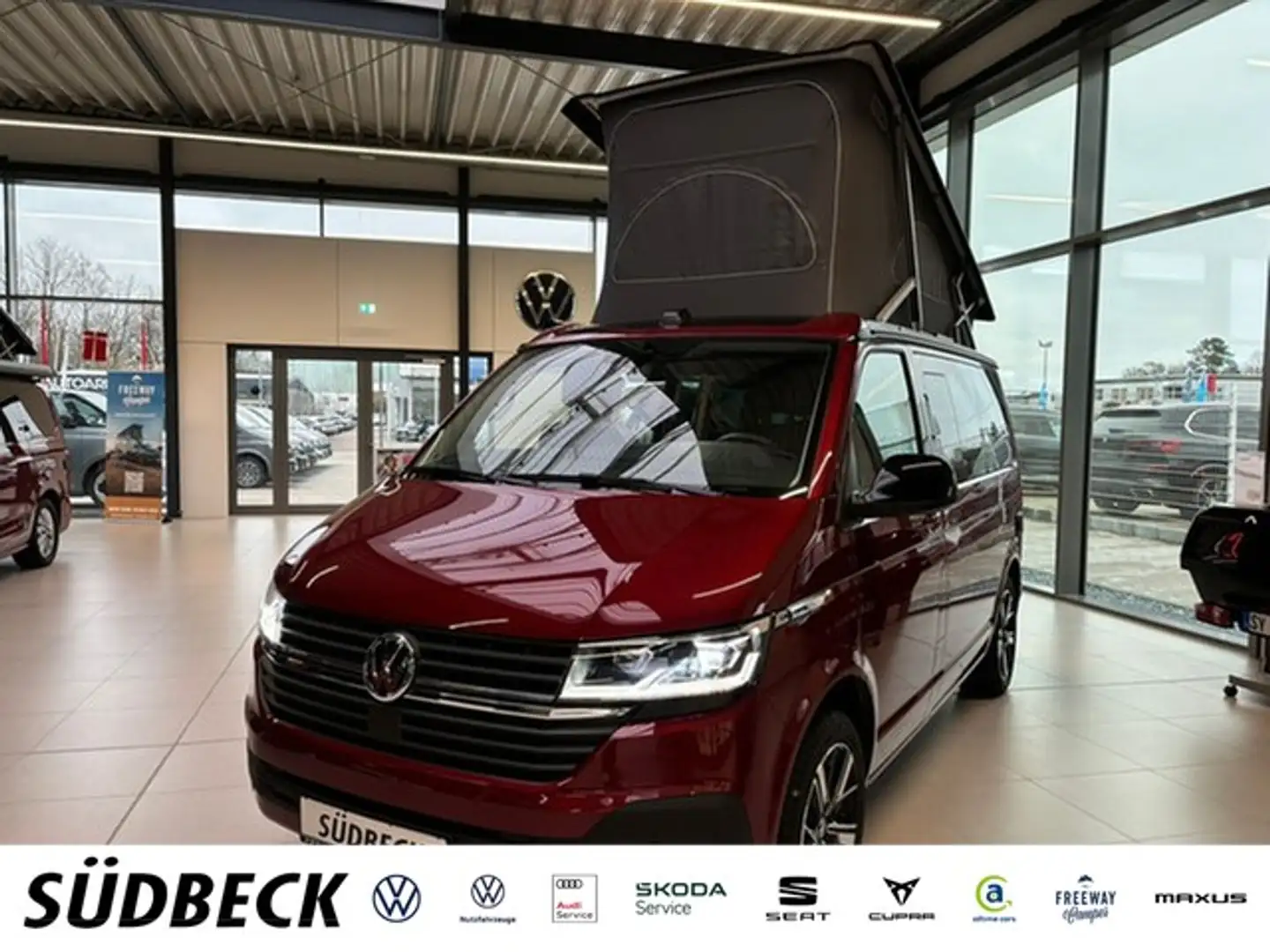 Volkswagen T6.1 California Ocean 2.0 TDI Edition AHK+KAMERA+ACC+LANE Rot - 1