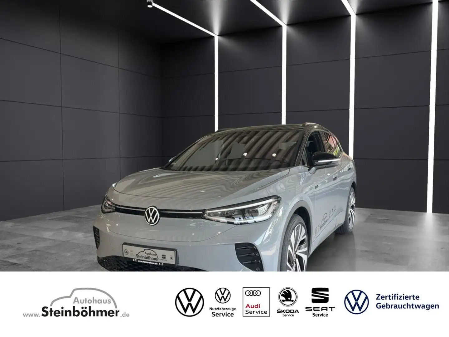 Volkswagen ID.4 GTX 4MOTION AHK 21" TopSportPlus Wärmepumpe Grigio - 1