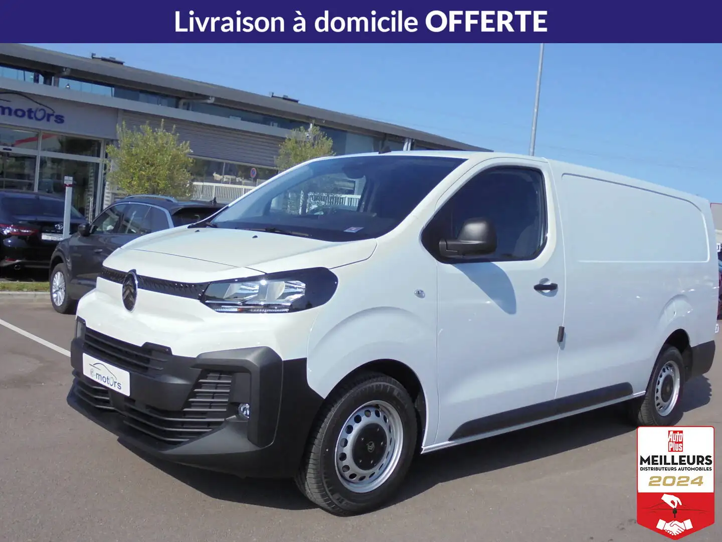 Citroen Jumpy XL BlueHDI 145 +Caméra Blanc - 1