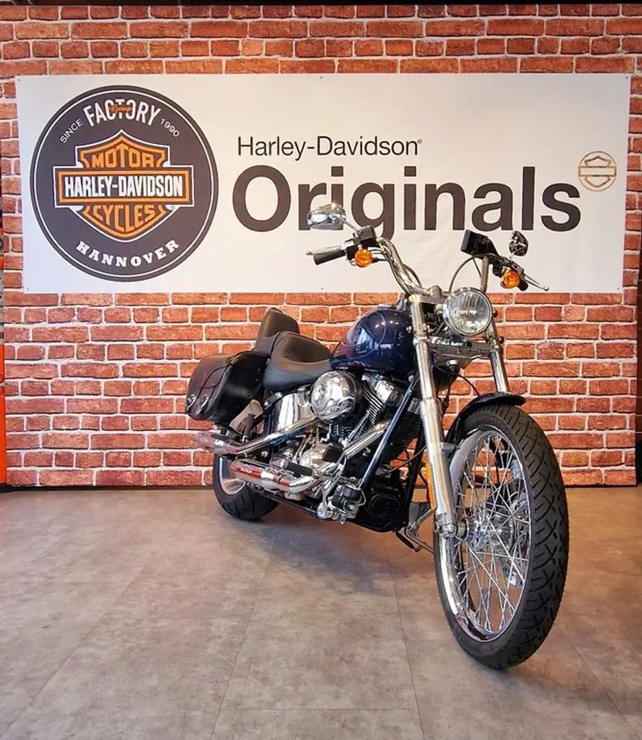 Harley-Davidson Softail Custom FXSTC Bleu - 1