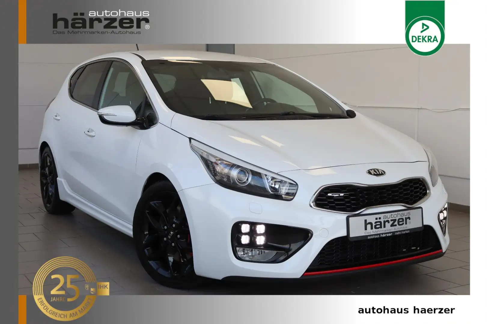 Kia Ceed / cee'd Ceed GT-Track *DAB*NAV*XENON*Leder*RFK*Bull-X* Weiß - 1