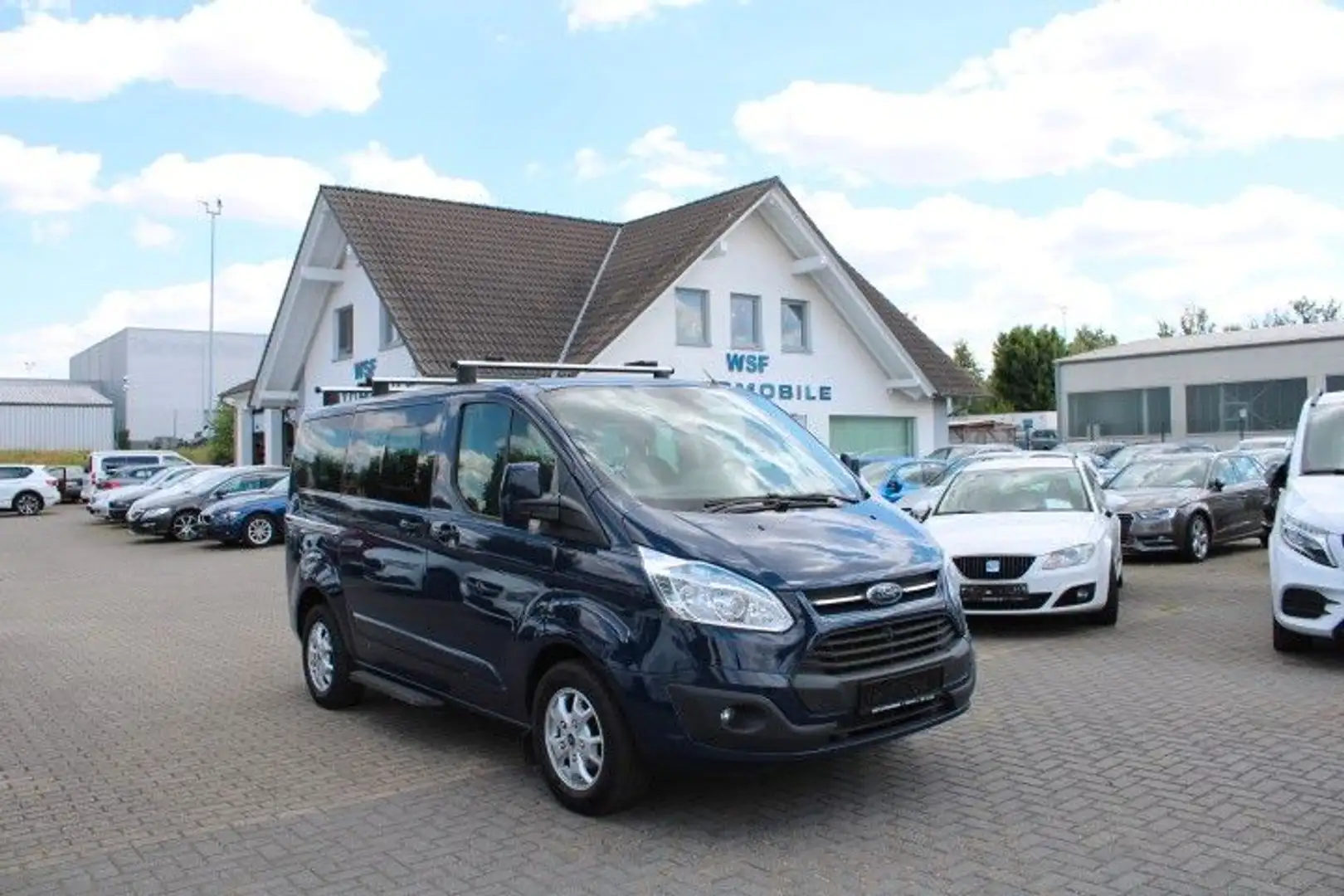 Ford Transit Custom /8.Sitze,Klima,PDC,2xSchiebetür Blau - 2