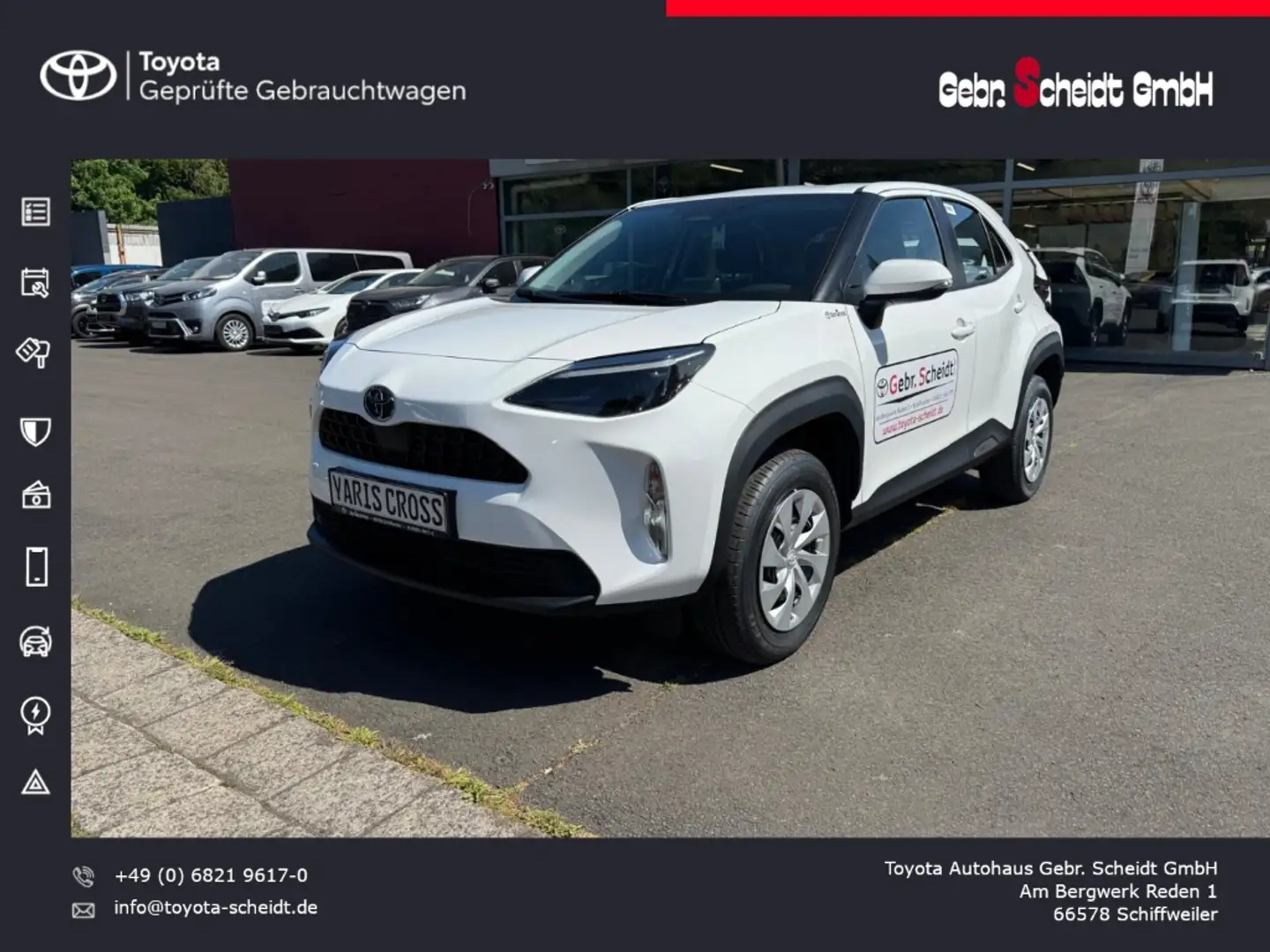 Toyota Yaris Cross Hybrid Business Edition 1.5 VVT-iE EU6e Rückfahrka Weiß - 1