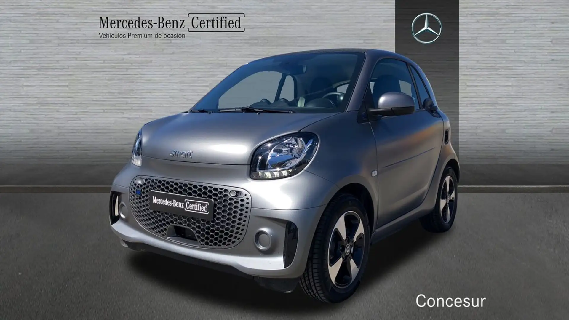smart forTwo 60kW(81CV) EQ coupe Gris - 1