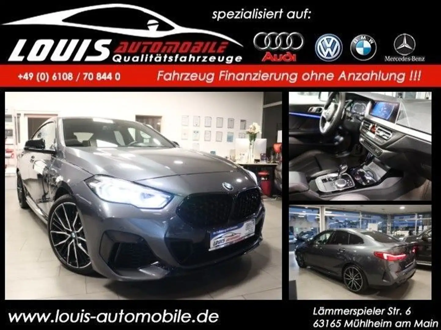 BMW M2 35 i Gran Coupe xDrive Panorama/Leder/Auto./19 Gri - 1
