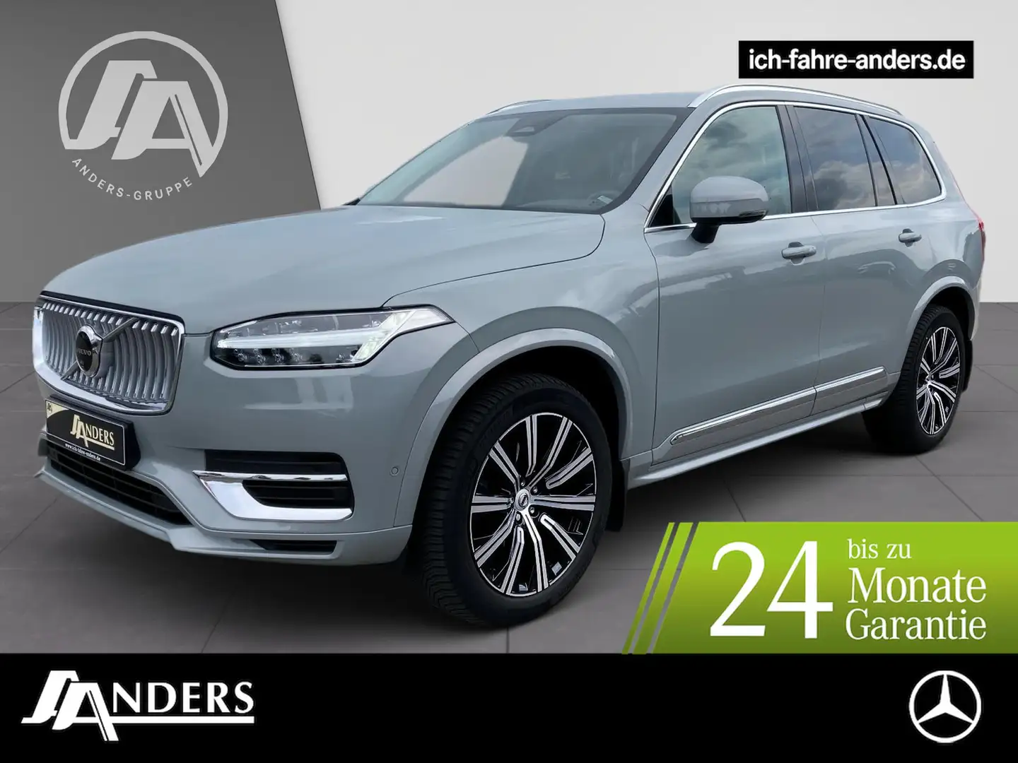 Volvo XC90 B5 D AWD PLUS BRIGHT ACC+LED+H&K+360°+Sthz Grau - 1