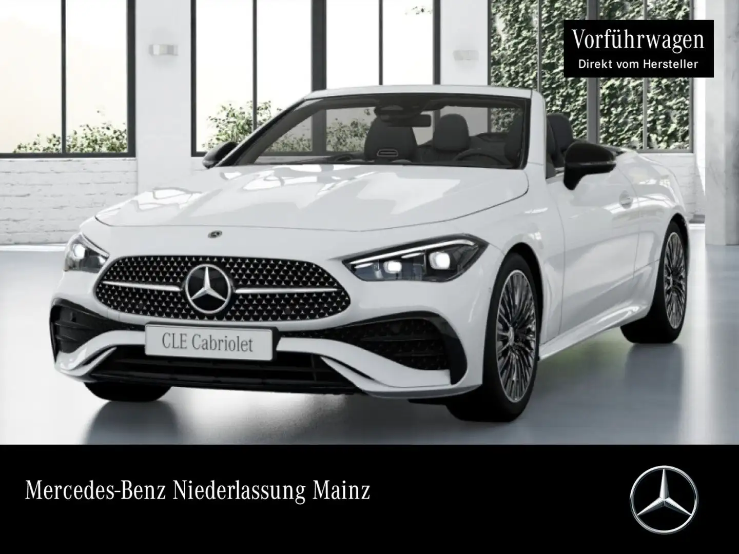 Mercedes-Benz CLE 220 d AMG+NIGHT+BURMESTER+KAMERA+SITZKLIMA+9G Weiß - 1