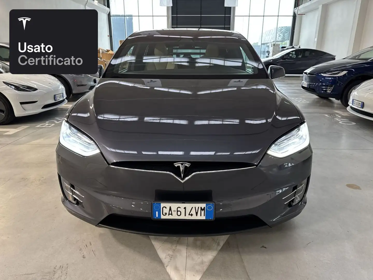 Tesla Model X Long Range AWD Argento - 2