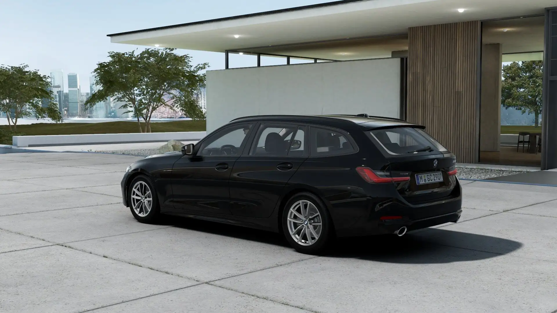 BMW 320 d PA RFK LED NAVI KLIMA Schwarz - 2