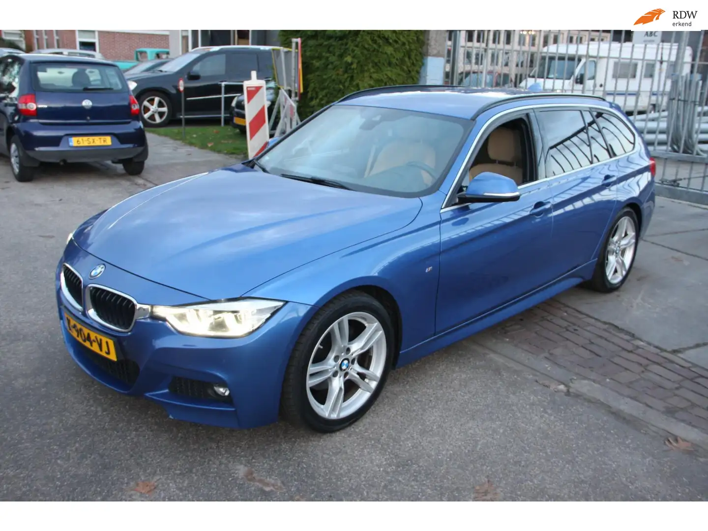 BMW 320 3-serie Touring 320d M Sport trekhaak,led,navigati Blau - 1