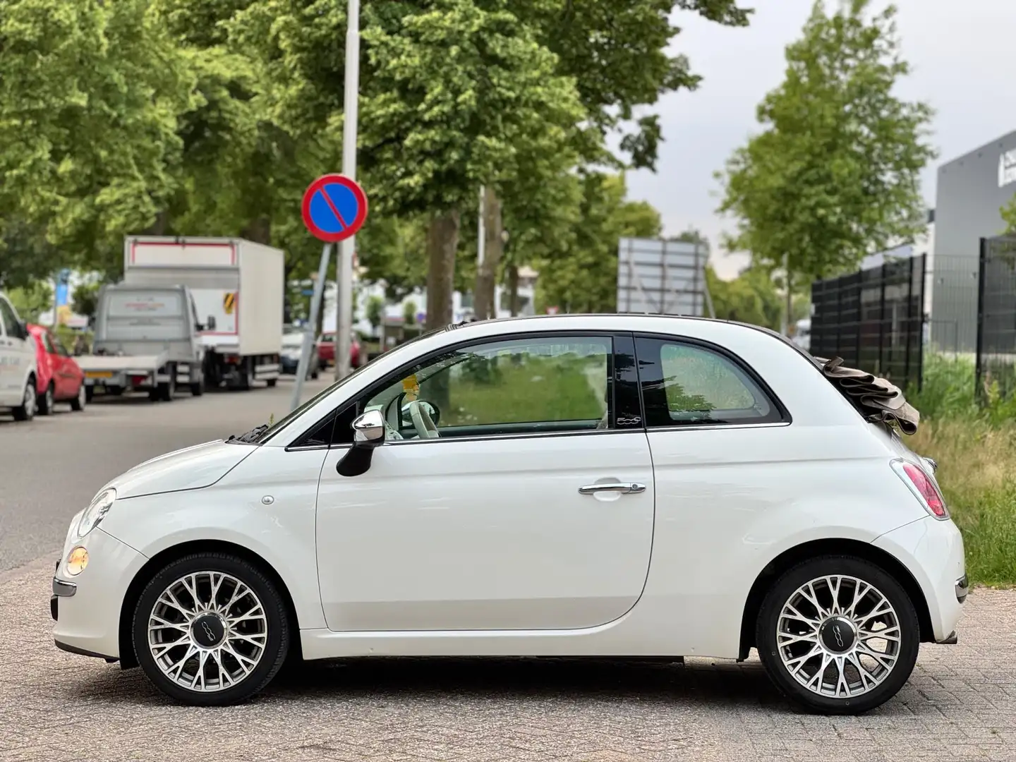 Fiat 500C 0.9 TwinAir Lounge/CABRIO/PSENSOR/AIRCO/ELEKRAMEN/ White - 2