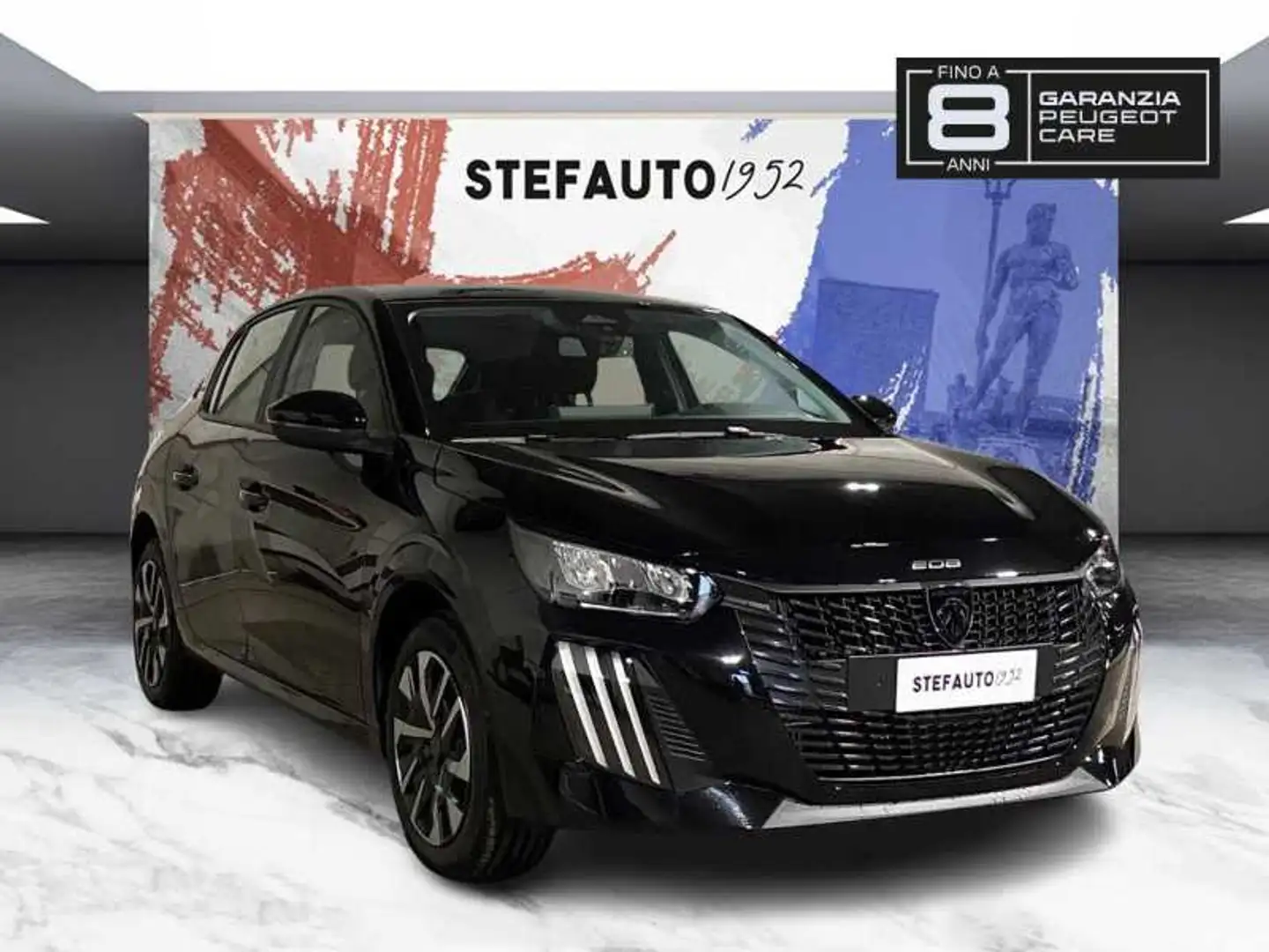Peugeot 208 1.2 hybrid Style 100cv e-dcs 6 Zwart - 1
