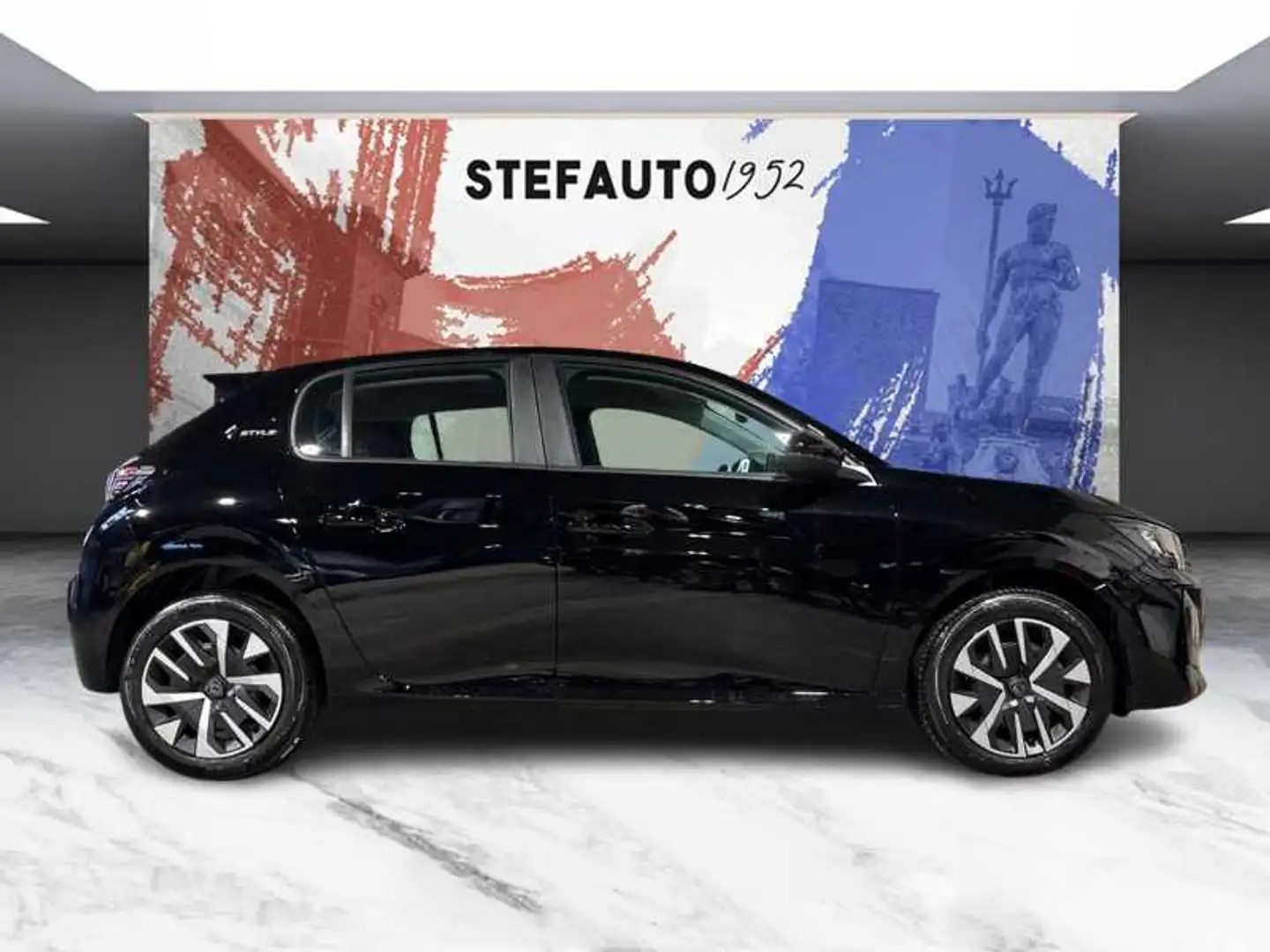 Peugeot 208 1.2 hybrid Style 100cv e-dcs 6 Zwart - 2