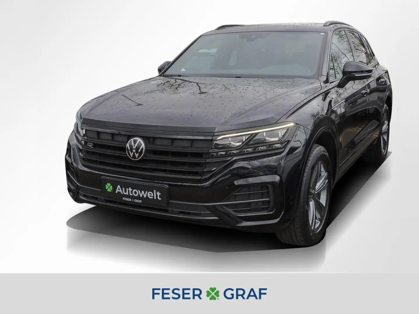 Volkswagen Touareg 3.0 TDI 4M R-Line Black AHK Matrix Pano Schwarz - 1