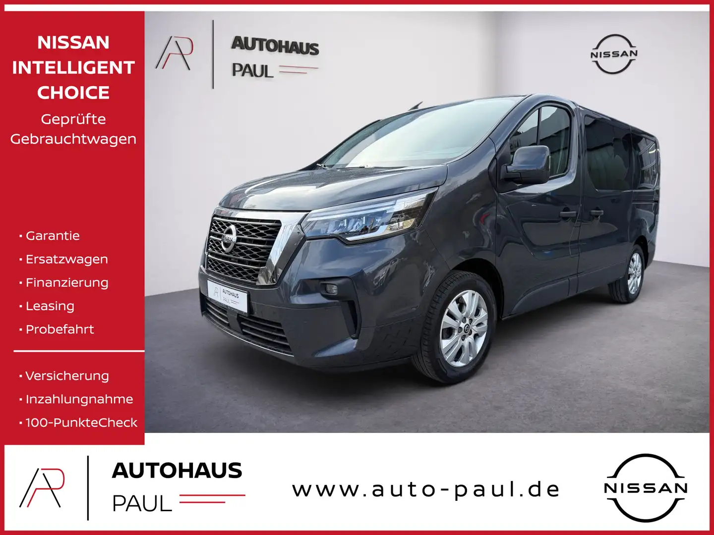 Nissan NV300 Kombi DCI170 TEKNA AT, Klima, Navi, SHZ siva - 1