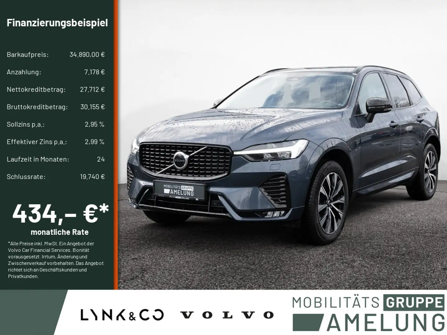 Volvo XC60 B4 Plus Dark 2WD SHZ H/K NAVI FACEL. LED Blau - 1