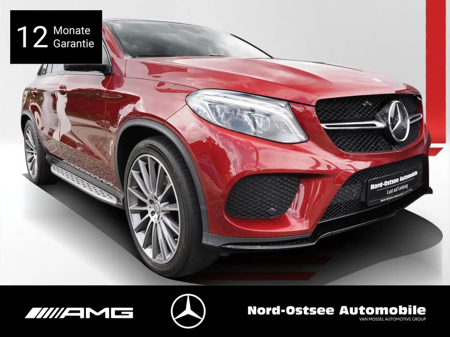 Mercedes-Benz GLE 350 d 4M COUPÉ AMG STANDHZG PANO NIGHT DISTR Rojo - 1