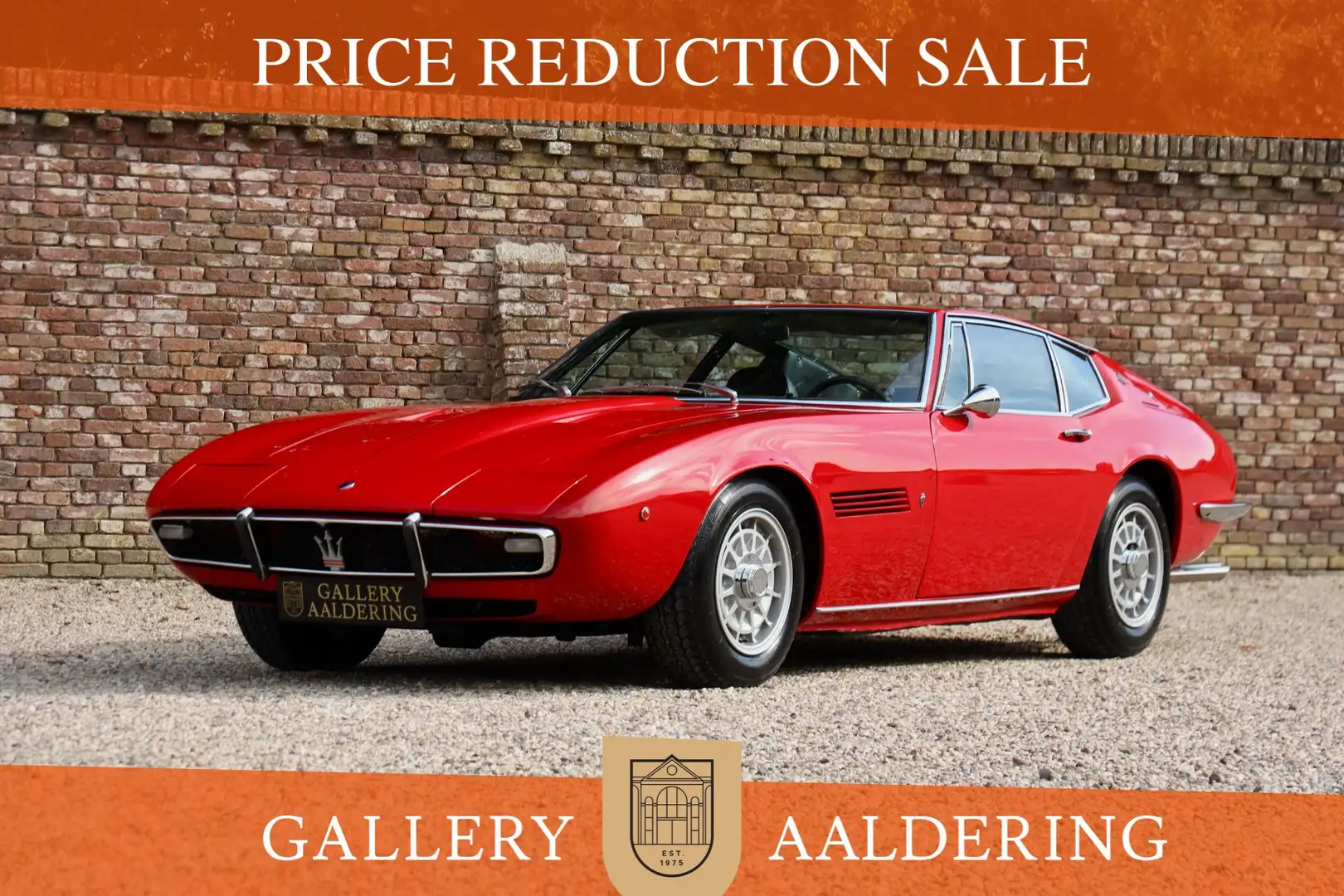 Maserati Ghibli 4.7 Coupe "Classiche Masters rebuilt" PRICE REDUCT Rood - 1