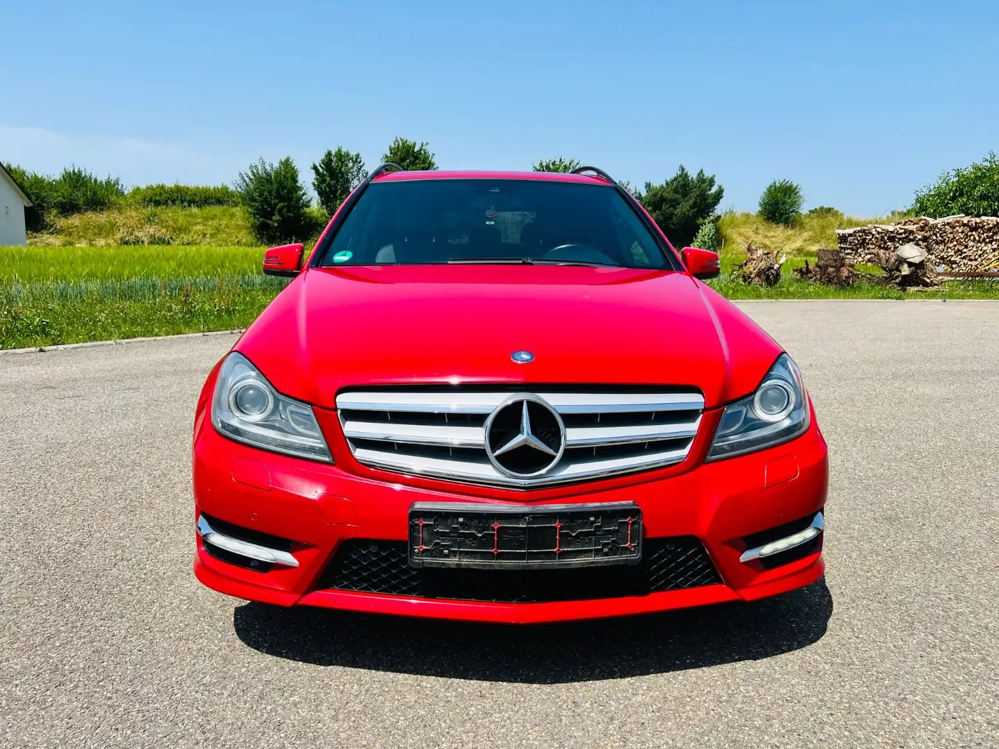 Mercedes-Benz C 250 T CDI BE*4Matic*AMG-PAKET*BIXEN*AUTOM*NAVI Červená - 2