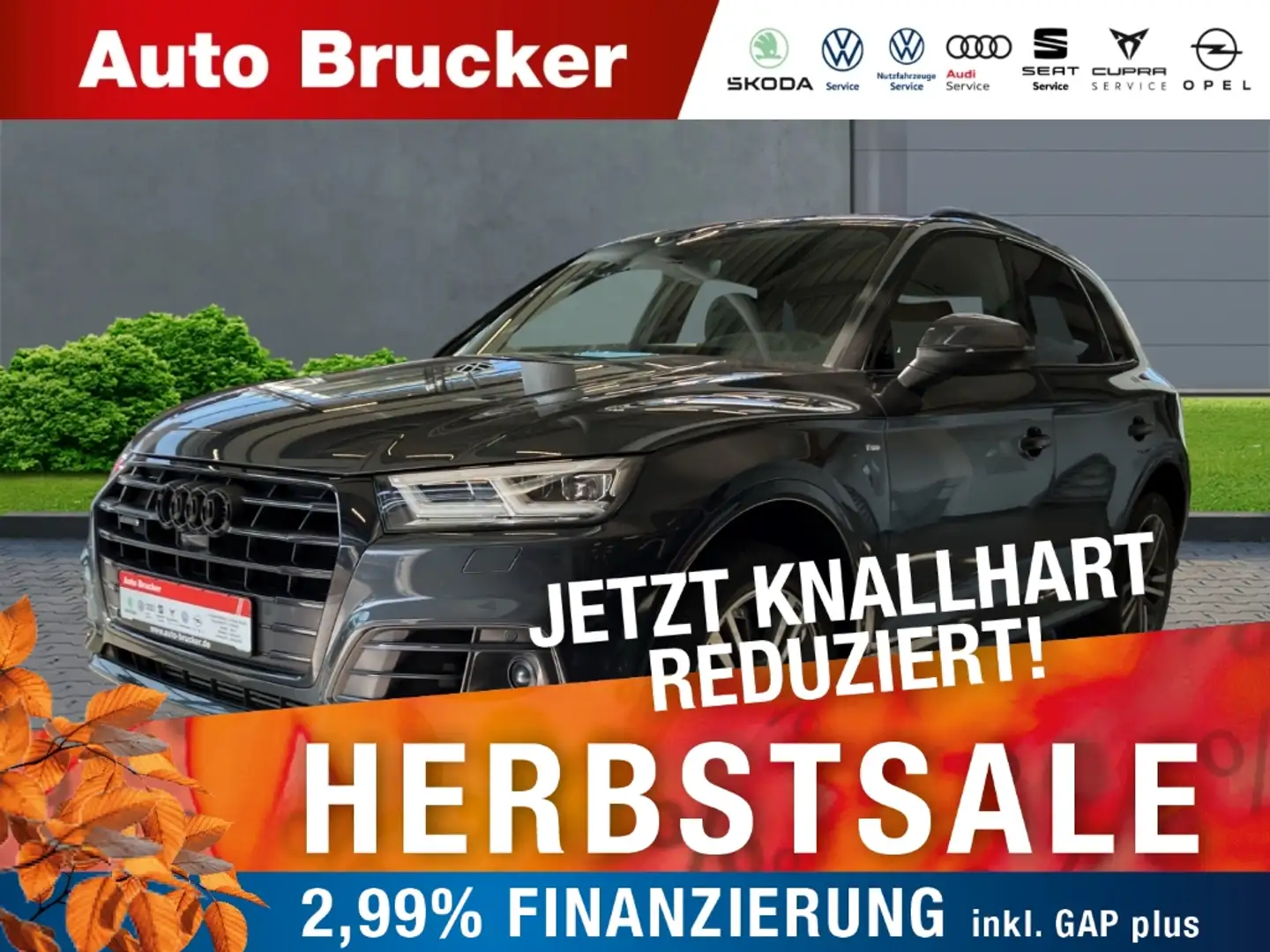 Audi Q5 45 TDI quattro sport 3.0 S line+Navigationssystem+ Grau - 1