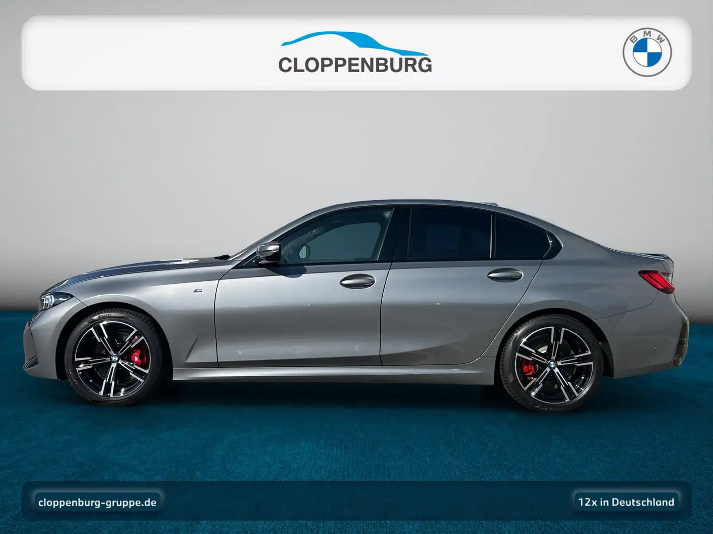 BMW 318 d M Sportpaket Pro Head-Up+AHK+Navi+ACC+SHZ Gris - 2