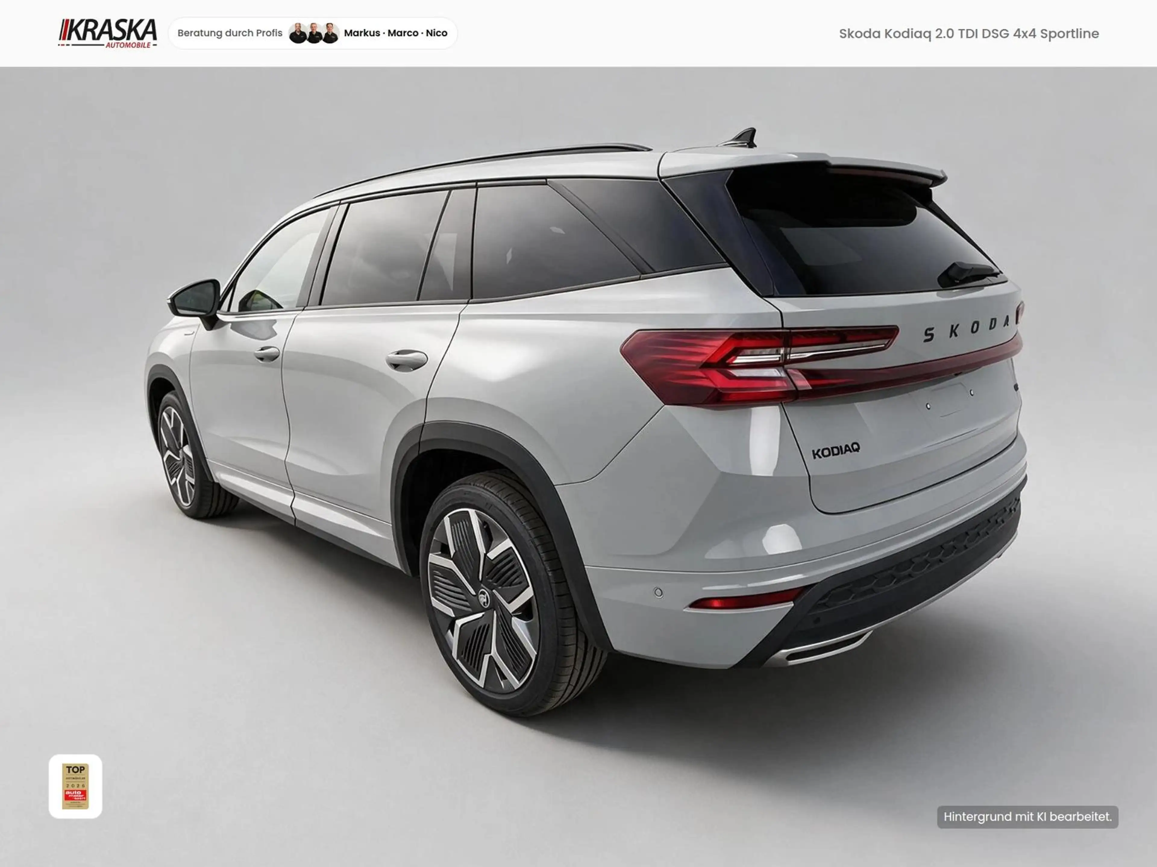 Skoda Kodiaq 2.0 TDI DSG 4x4 Sportline AHK Matrix PANO — photo 2