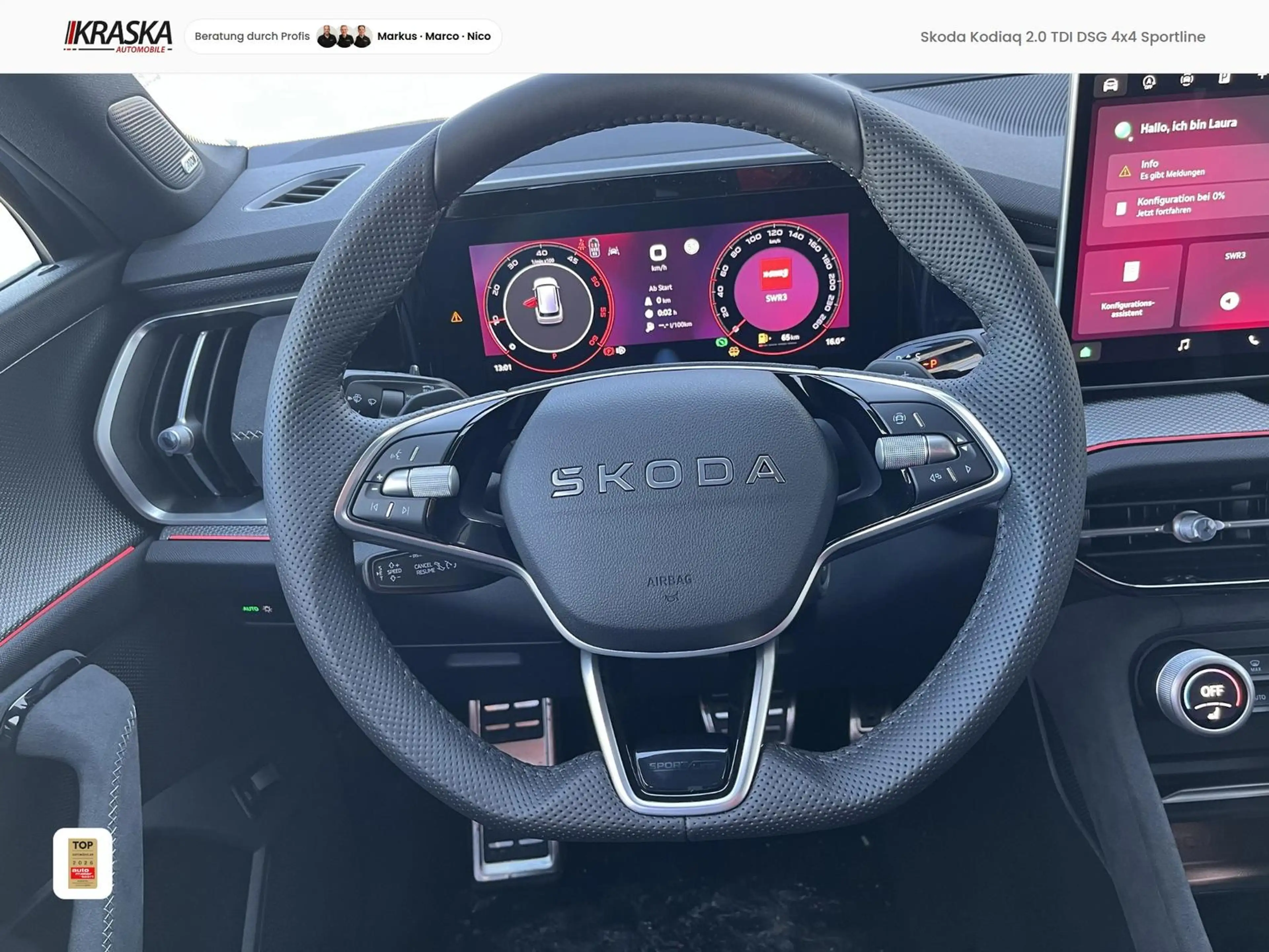 Skoda Kodiaq 2.0 TDI DSG 4x4 Sportline AHK Matrix PANO — photo 4