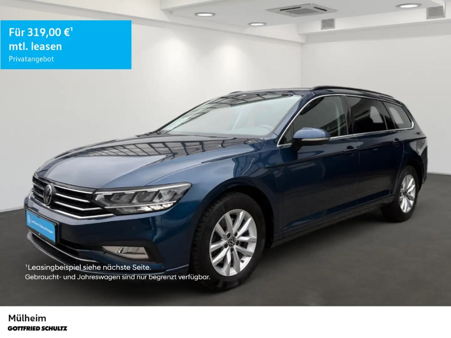 Volkswagen Passat Variant 1.5 TSI LED NAVI AHK Business Blau - 1