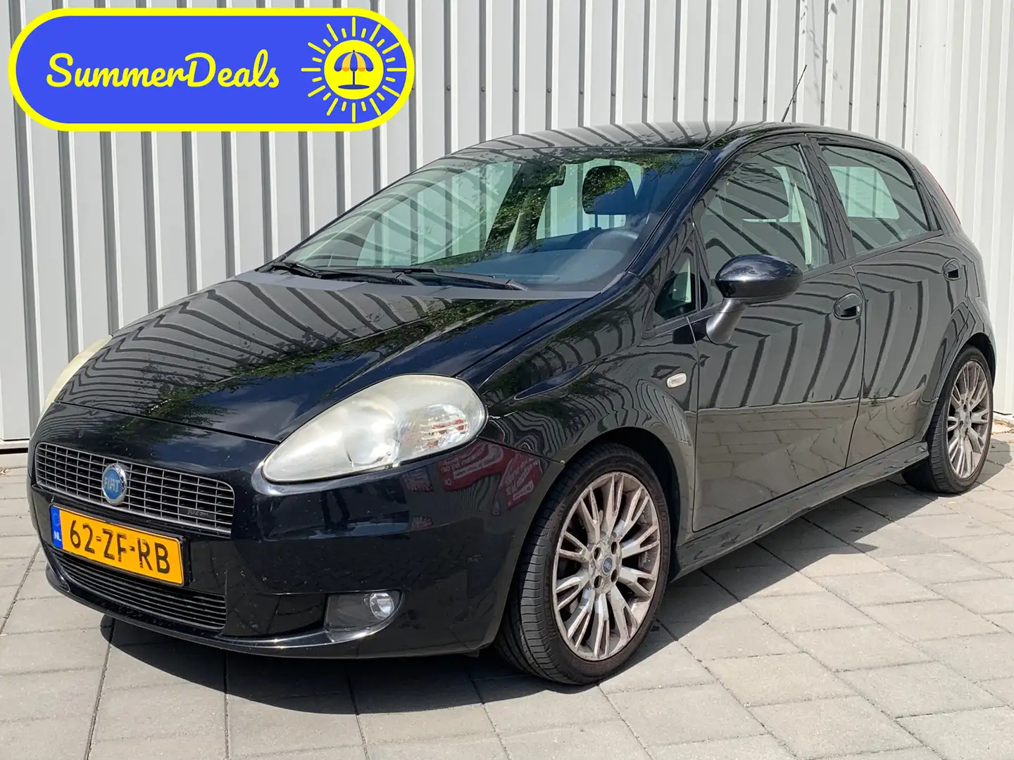 Fiat Grande Punto 1.4-16V Sport|Climate Control| Zwart - 1