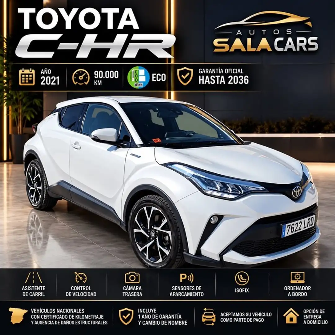 Toyota C-HR 1.8 125H Advance Blanco - 2