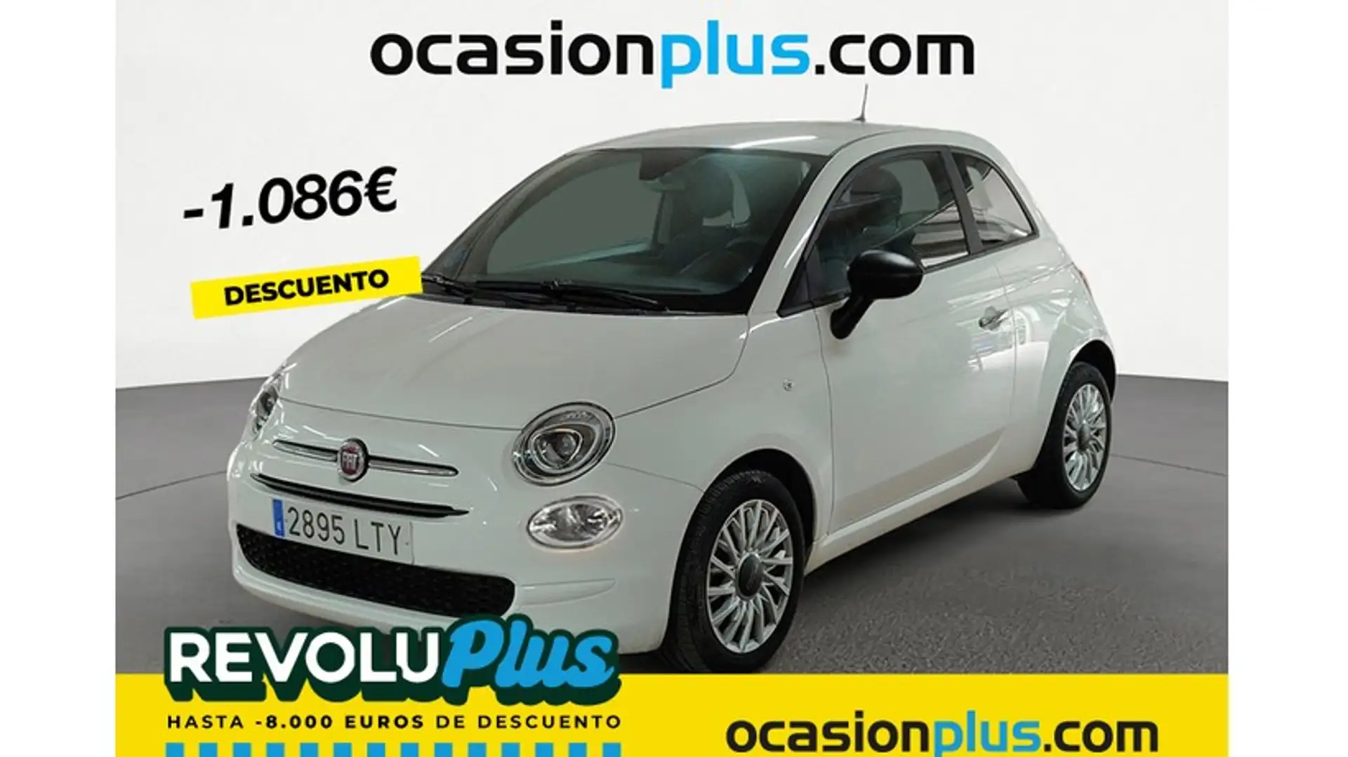 Fiat 500 1.0 Hybrid Cult 52kW Blanc - 1