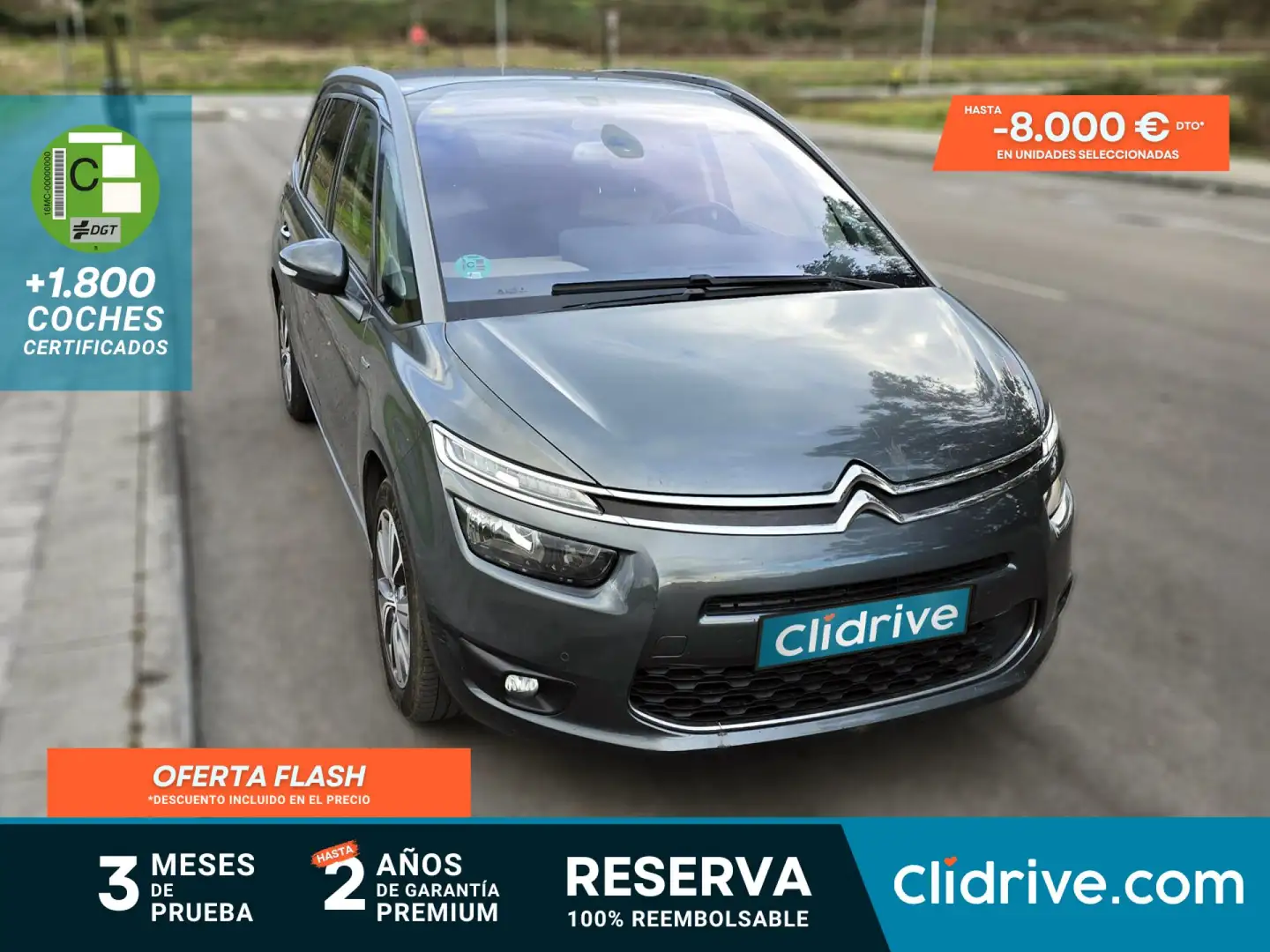 Citroen C4 Picasso 1.6THP Exclusive Gris - 1
