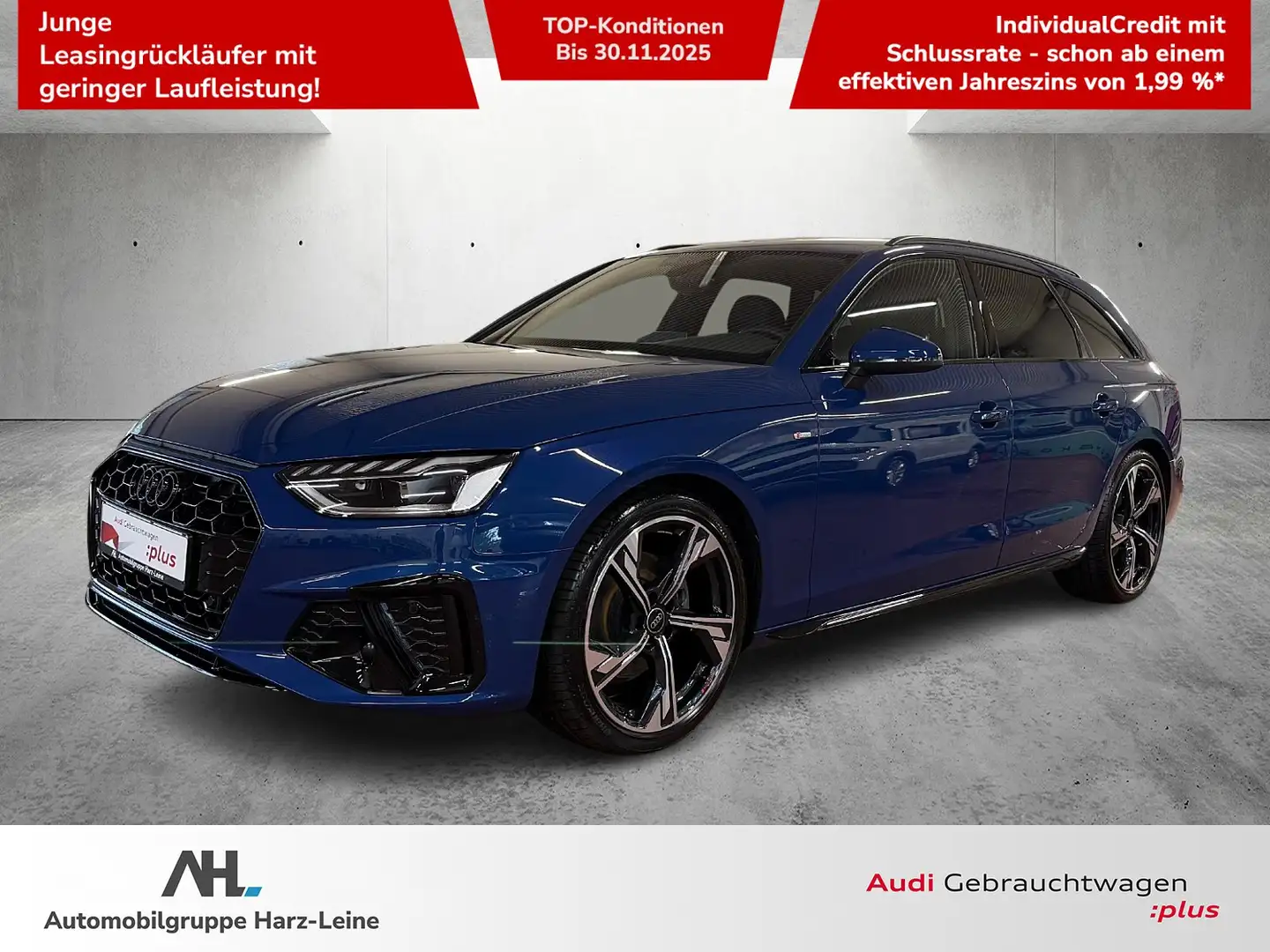 Audi A4 Avant 2.0 TDI S line S-tronic LED Navi ACC RFK Blau - 1