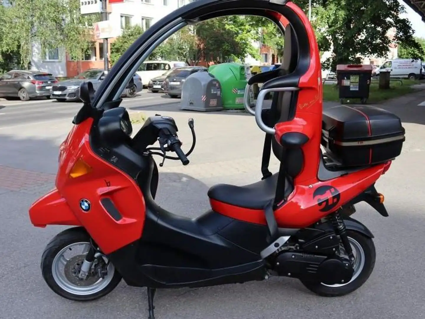 BMW C1 Koffer Piros - 2