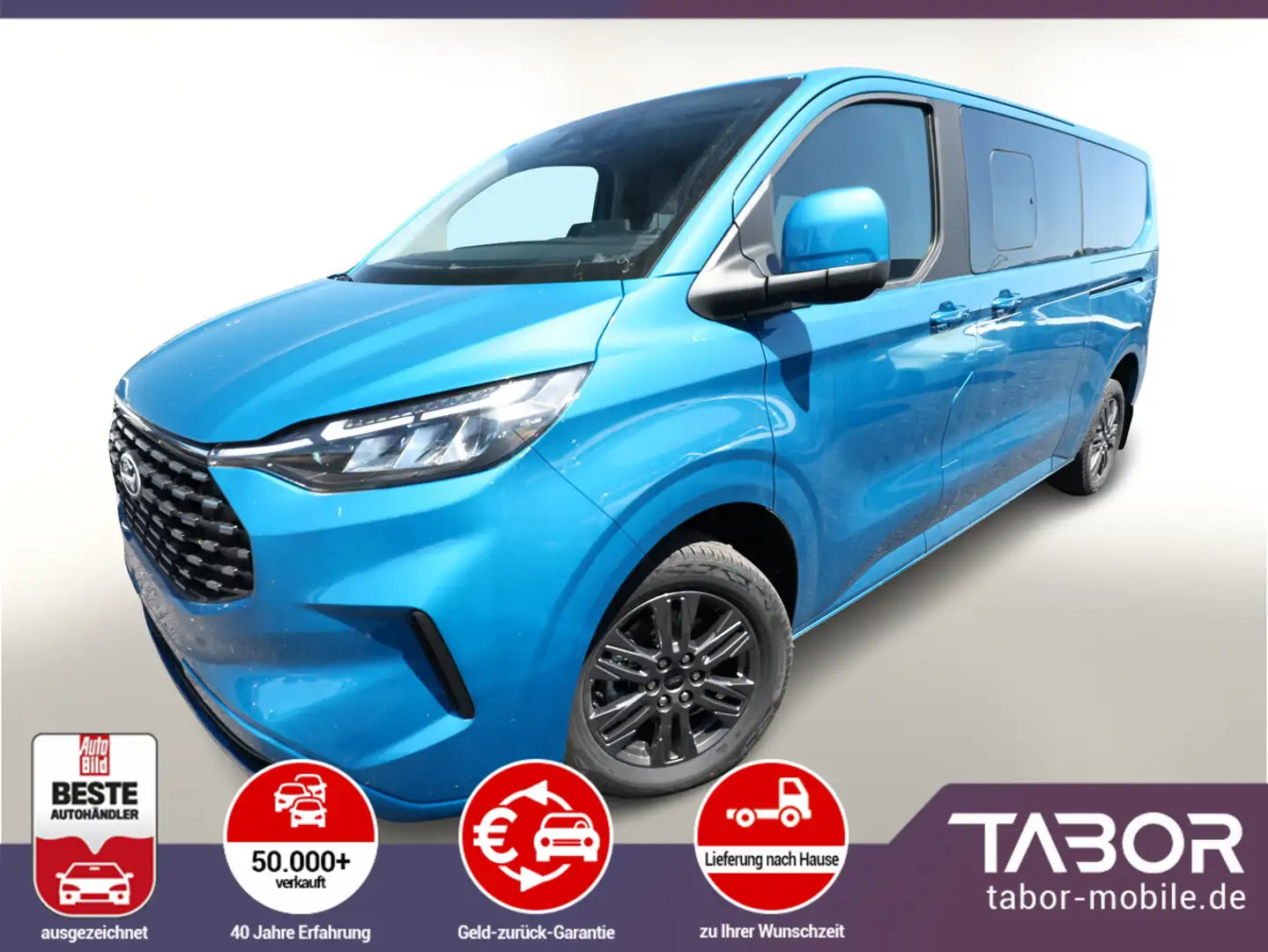 Ford Tourneo Custom TDCi 170 Aut Tit 320L2 ACC Nav Blau - 2