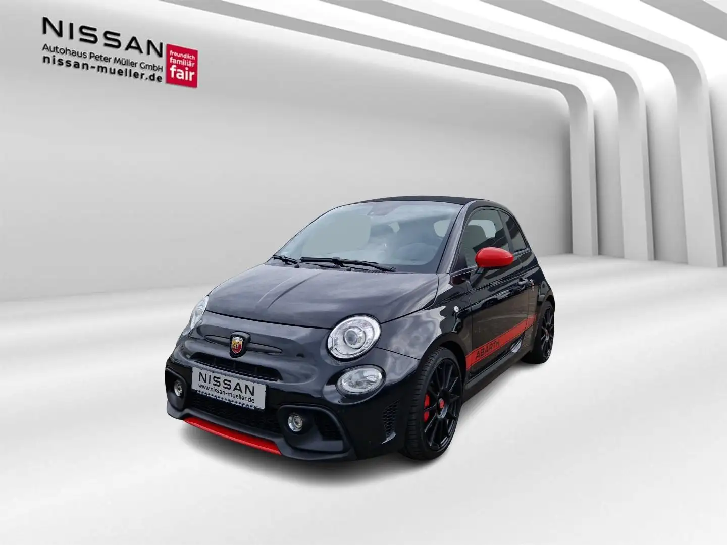 Abarth 500 Cabrio 595 C esseesse Akrapovic beats Zwart - 1